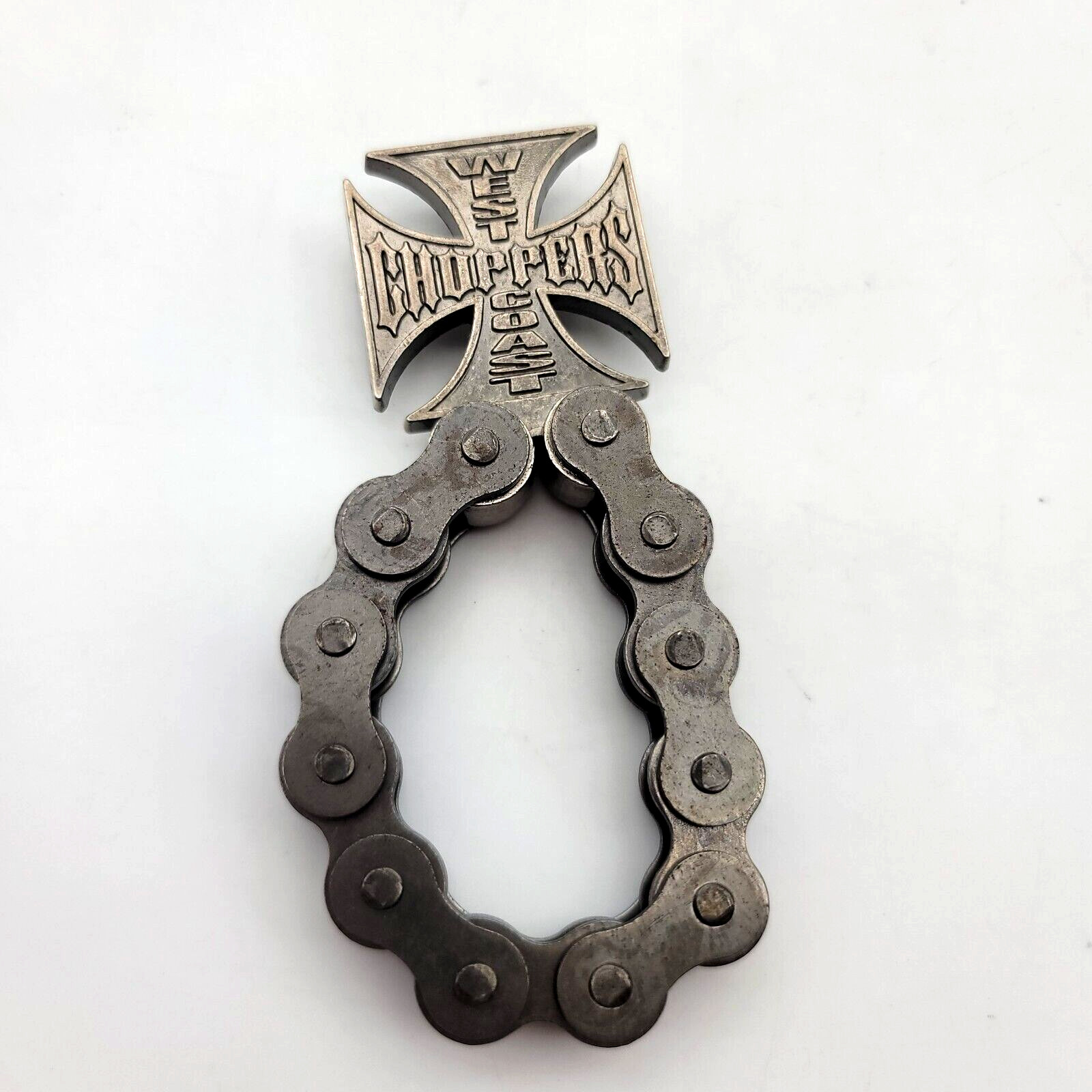 West Coast Choppers Bottle Opener Logo Iron Cross Motorcycle Chain Barware Pub