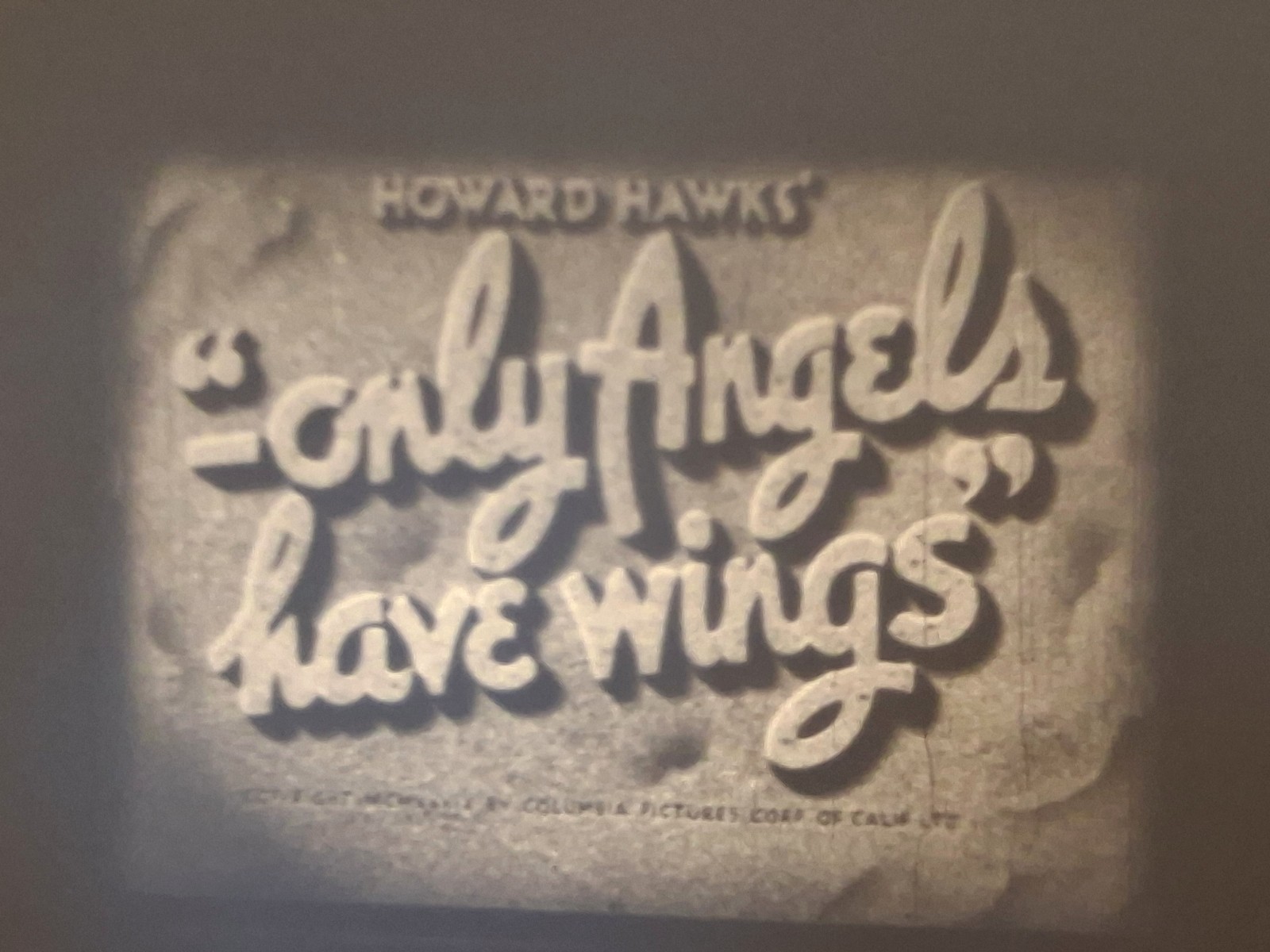 ONLY ANGELS HAVE WINGS 1957 SUPER 8 B/W SOUND 400FT CINE 8MM FILM