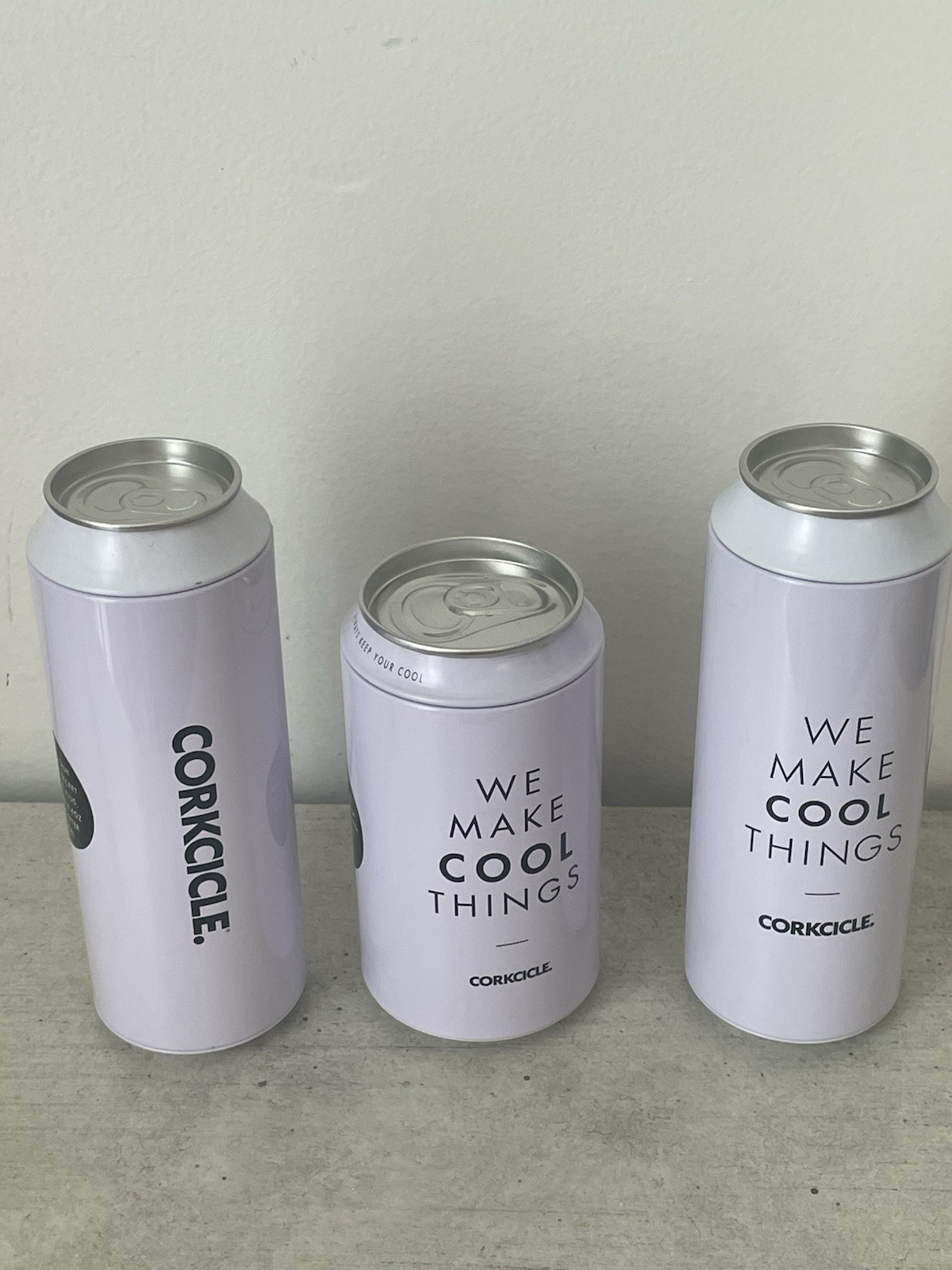 Corkcicle Stash Can - 12 Ounce Fake Disguised Can Safe Lot Of 3 Slim And Typical