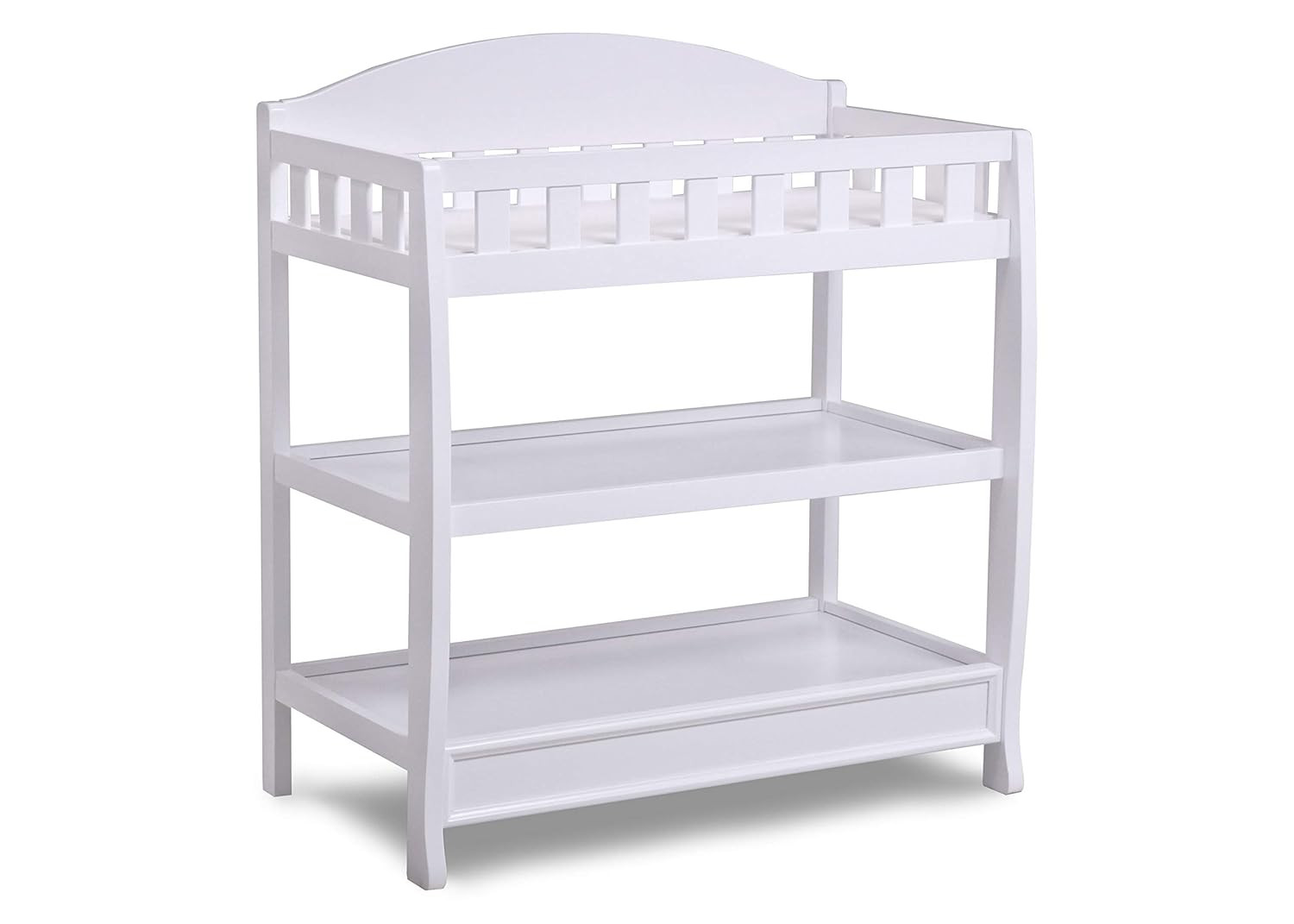 Infant Changing Table with Pad, White