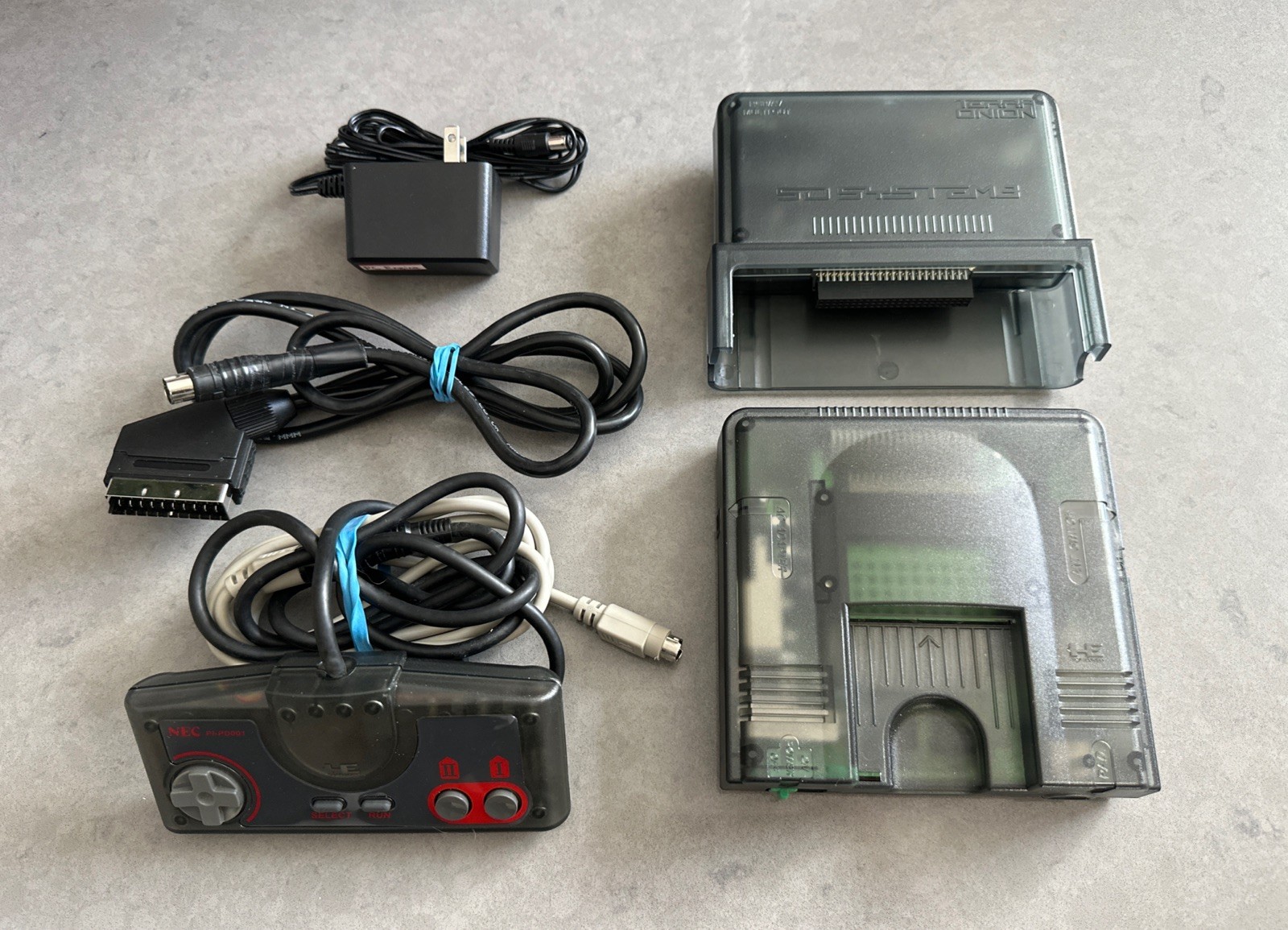 NEC PC Engine Console + SD System 3 & 256 GB SD Card + Custom Shell - Tested RBG