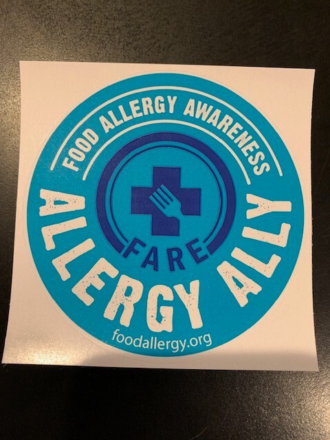 FARE- Food Allergy Awareness Sticker