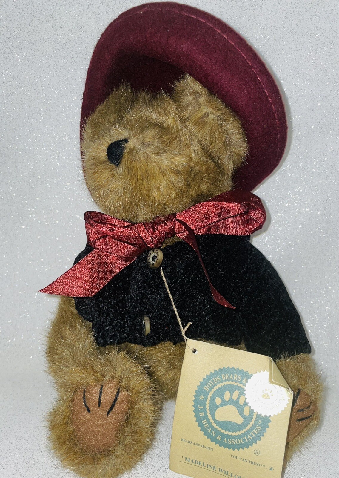 Boyds Bears Madeline Willoughby Bear Articulating  10” Anthropomorphism