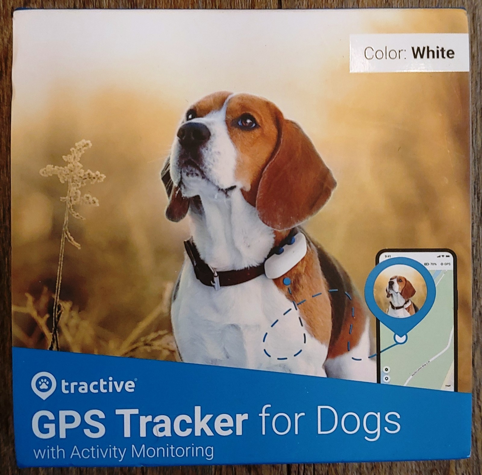 NIB New Tractive GPS Tracker for Dogs w/ Activity Monitoring White Unopened Box