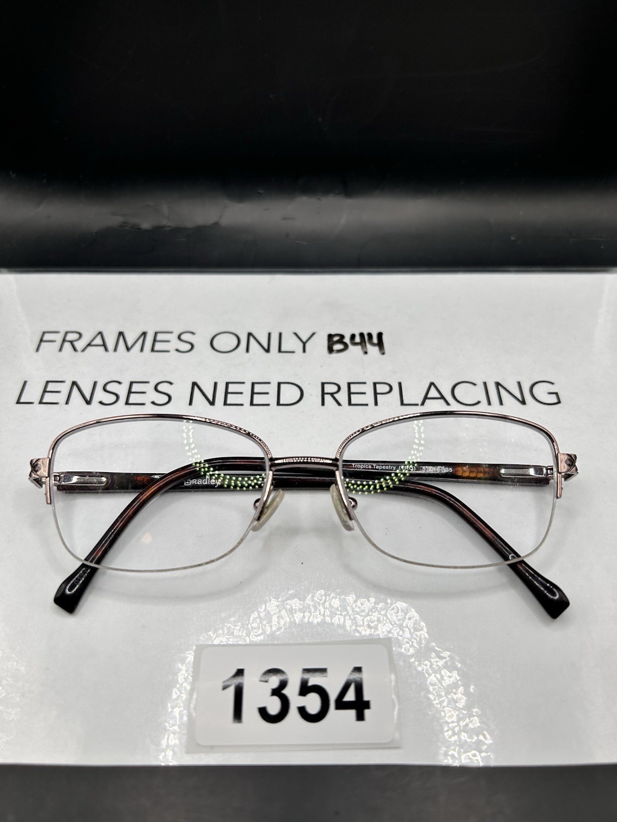 Vera Bradley Marian (TRO) Eyeglasses Frame Only 51-16-135 Square Half Rim