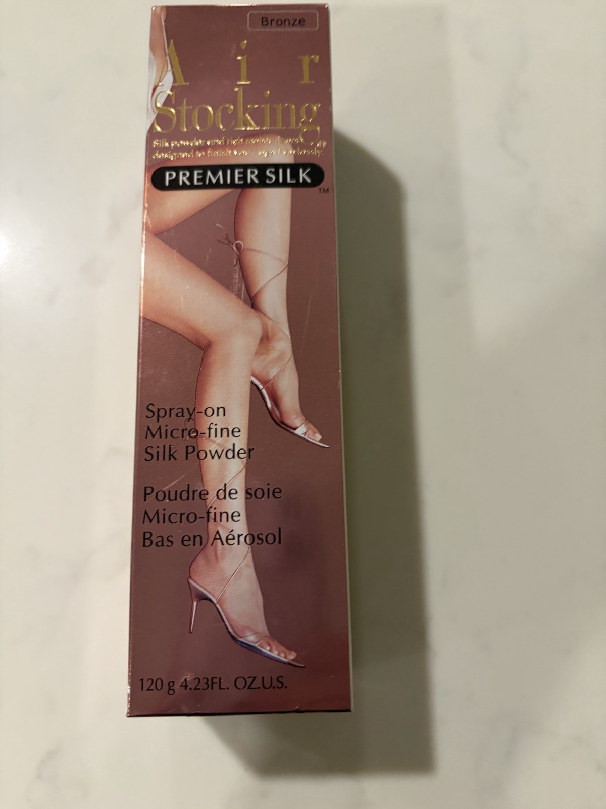 Air Stocking Premier Silk Spray On Leg Makeup Bronze 4.23 oz Micro Fine Silk
