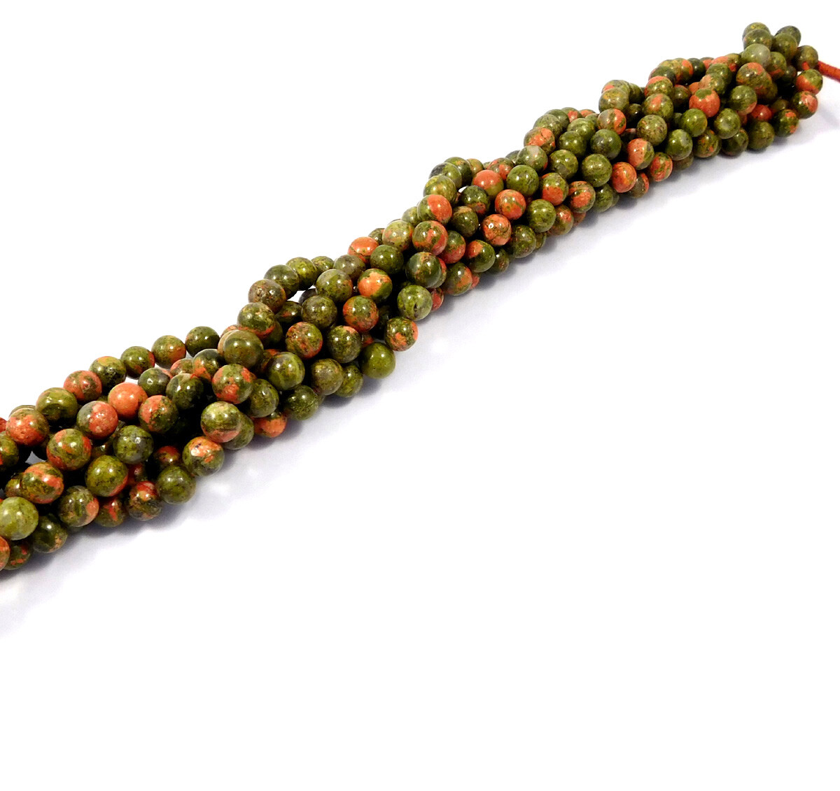Unakite Jasper Beads 15 Inch Strand 8mm Round Natural Gemstone Jewelry Wholesale