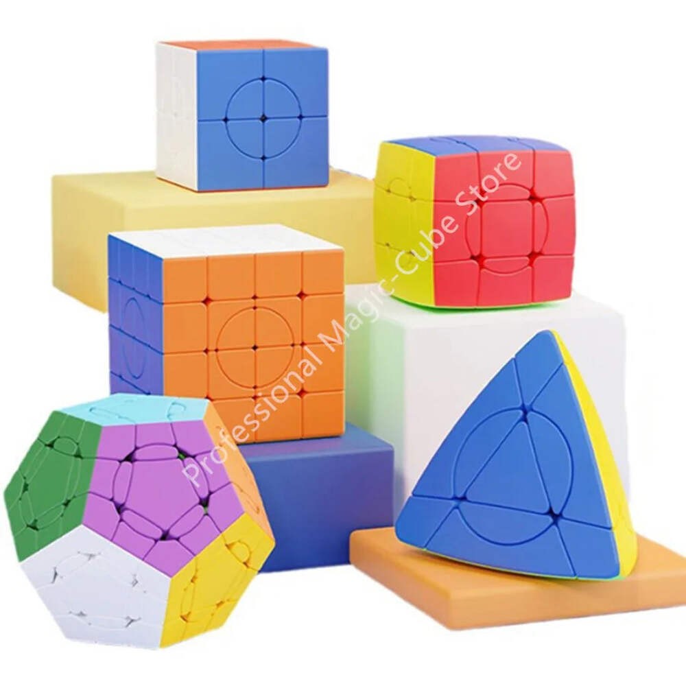 2x2 3x3 4x4 5x5 Megaminx Crazy Cube Stickerless Professional Speed Puzzle