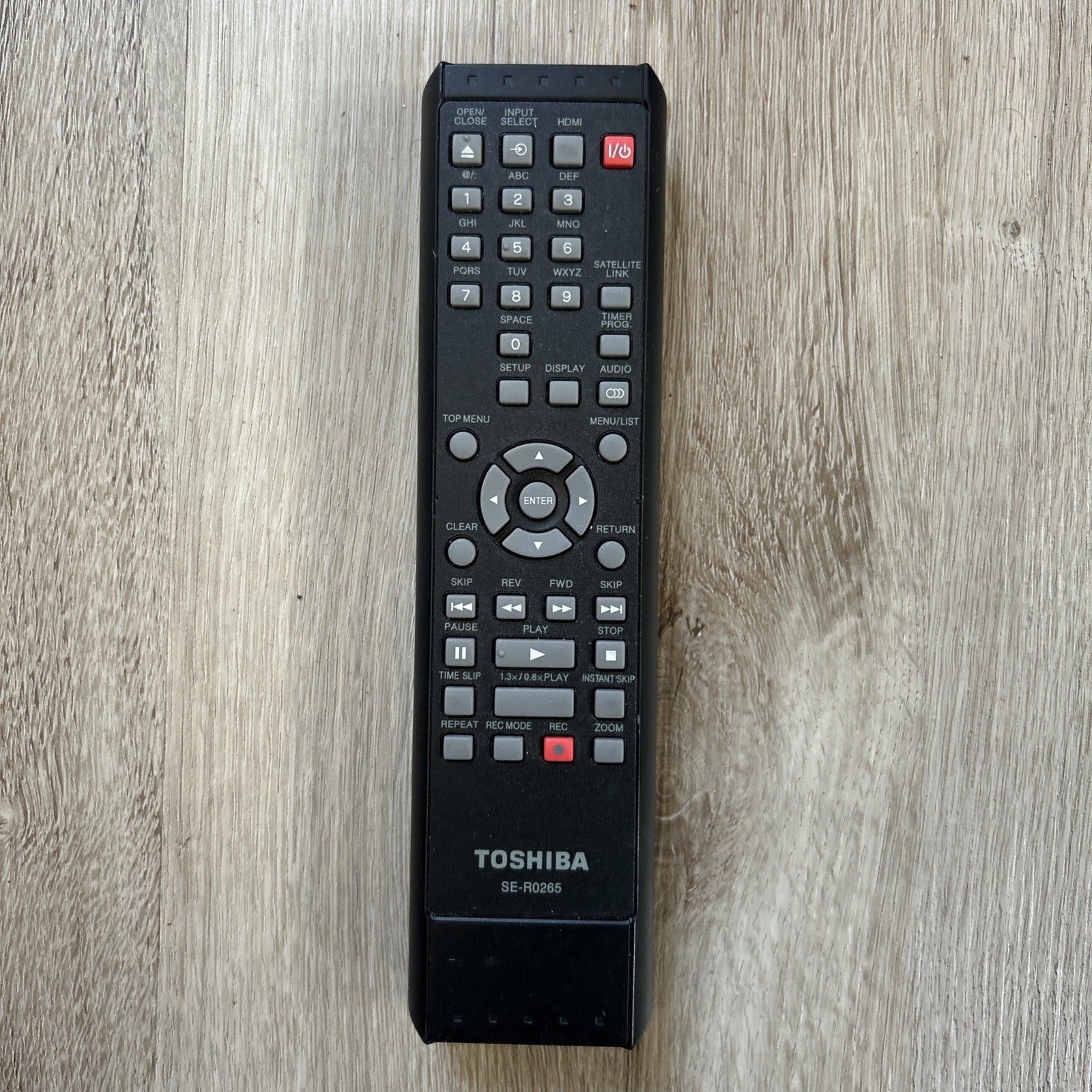 Toshiba SE-R0265 DVD Remote Control DR400KU DKR10 D-R410 D-KR10 Tested NO COVER