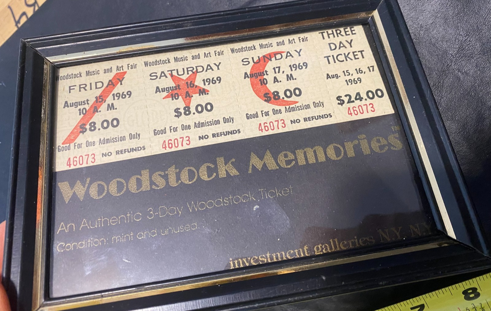 Woodstock concert ticket festival 3-day $24 (at the gate) by Woodstock Memories