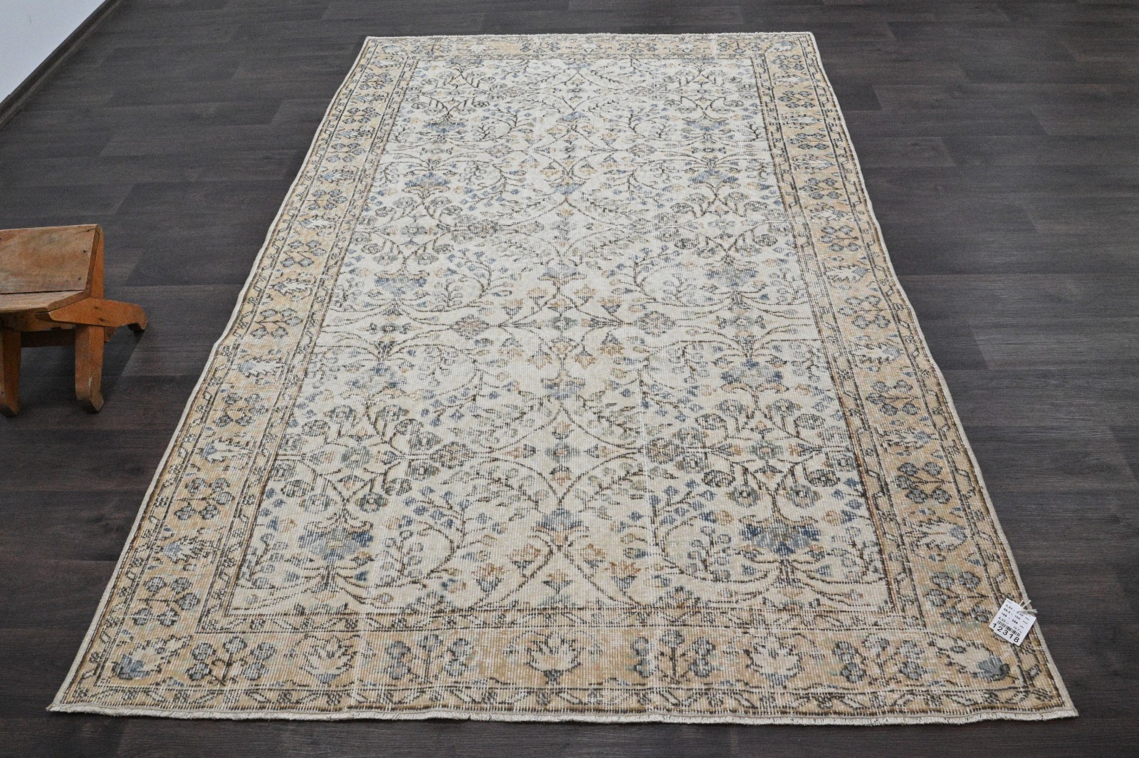 Oushak Turkish Vintage Rug 5x8 Kilim Rug Anatolian Handmade Boho Decor BEIGE