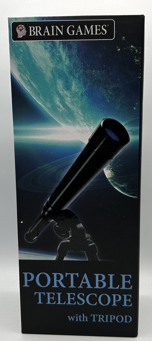 New Brain Games Telescope With Tripod 15x Magnification Durable Construction New