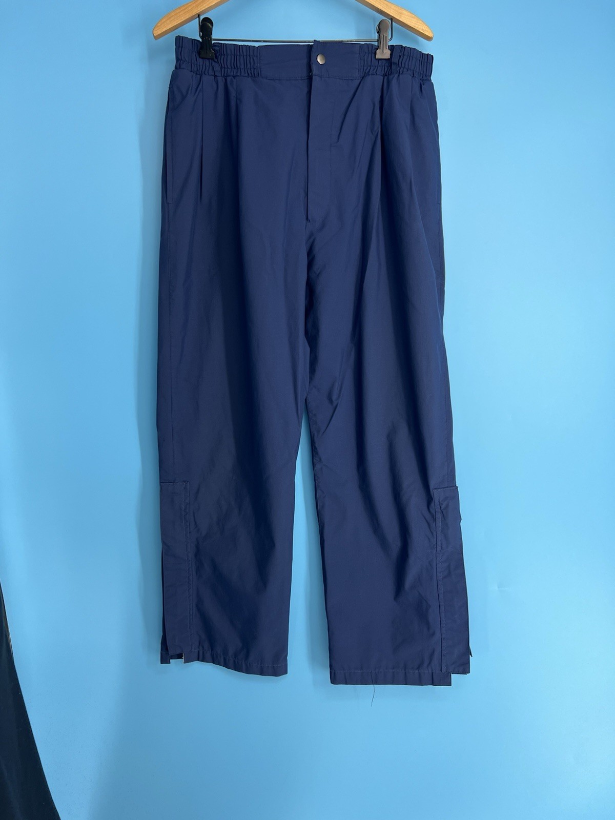 Tourney Gore-tex Navy Blue Waterproof Windproof Breathable Swishy Pants Size XL