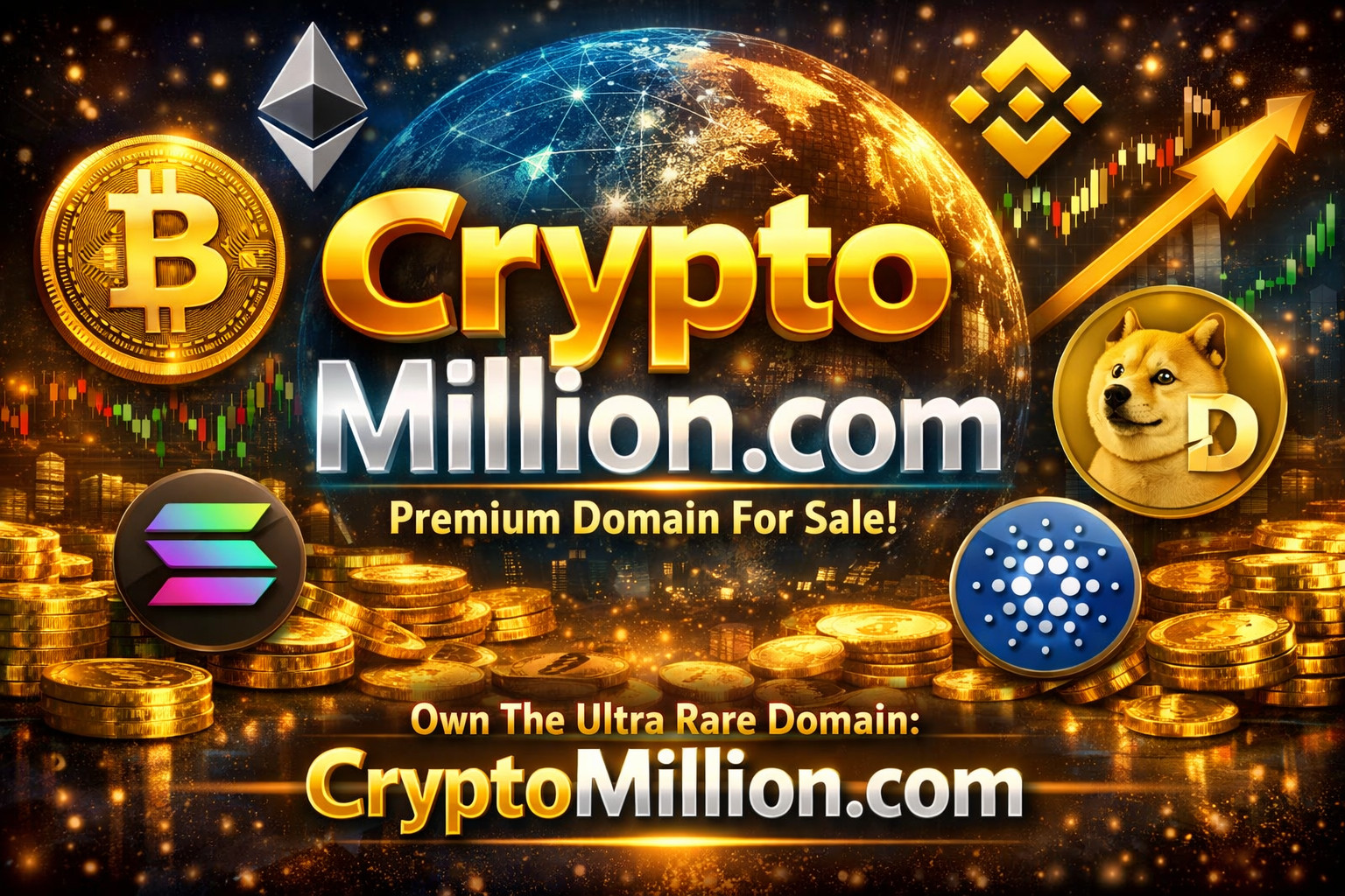 CryptoMillion.com – Premium Cryptocurrency Domain | Rare Brandable Web3 Name