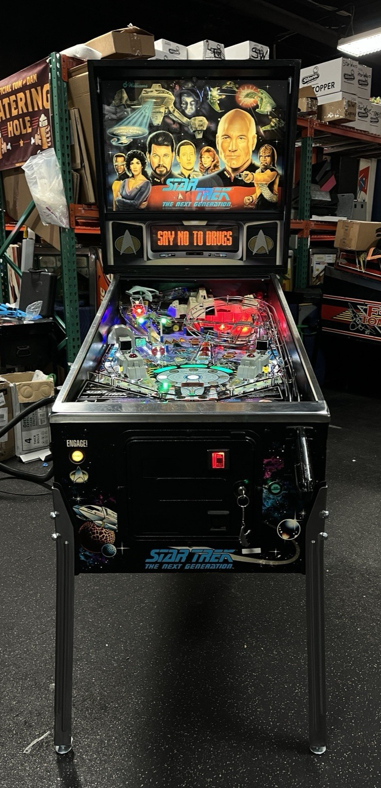 STAR TREK NEXT GENERATION PINBALL MACHINE A BEAUTY FULLY REFURBUSHED