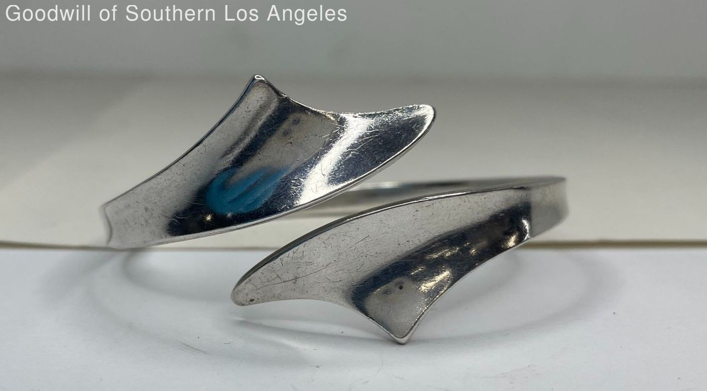 Vintage Denmark Sterling Silver C. Antonsen Modernist Bracelet - 42.34g
