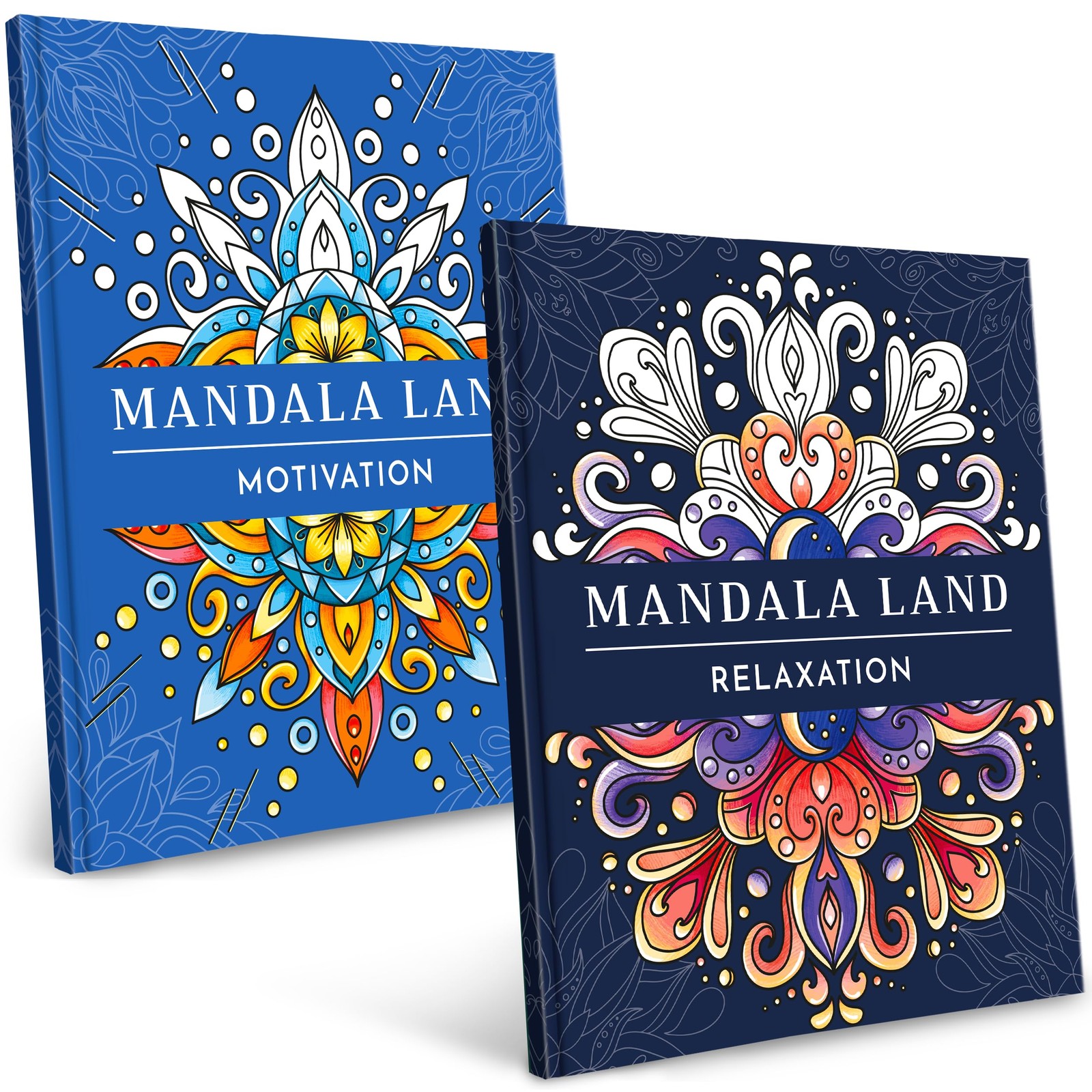 RYVE Mandala Coloring Book for Adults (2 Pack) – 60 Relaxation - Land 