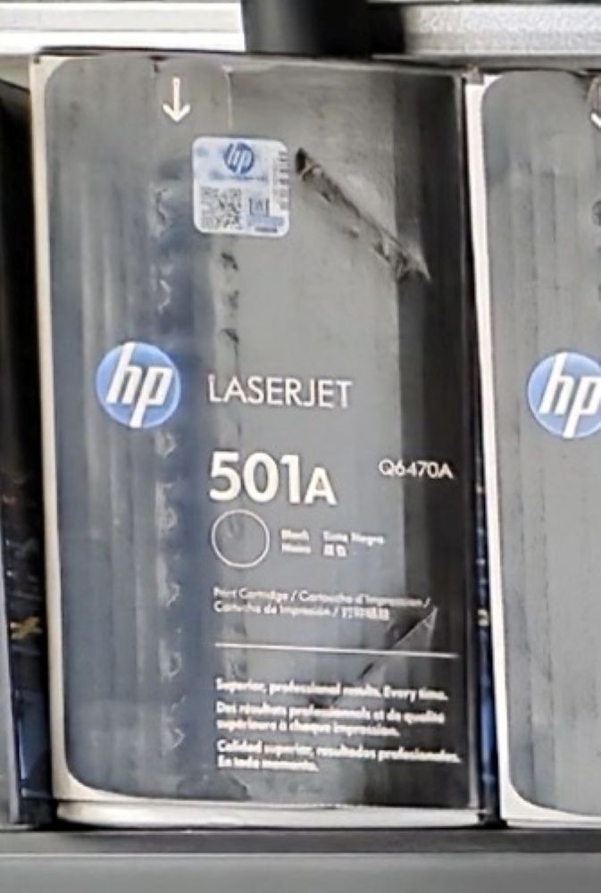 HP Genuine/Original 501A Q6470A Black Laser Toner Cartridge for LaserJet