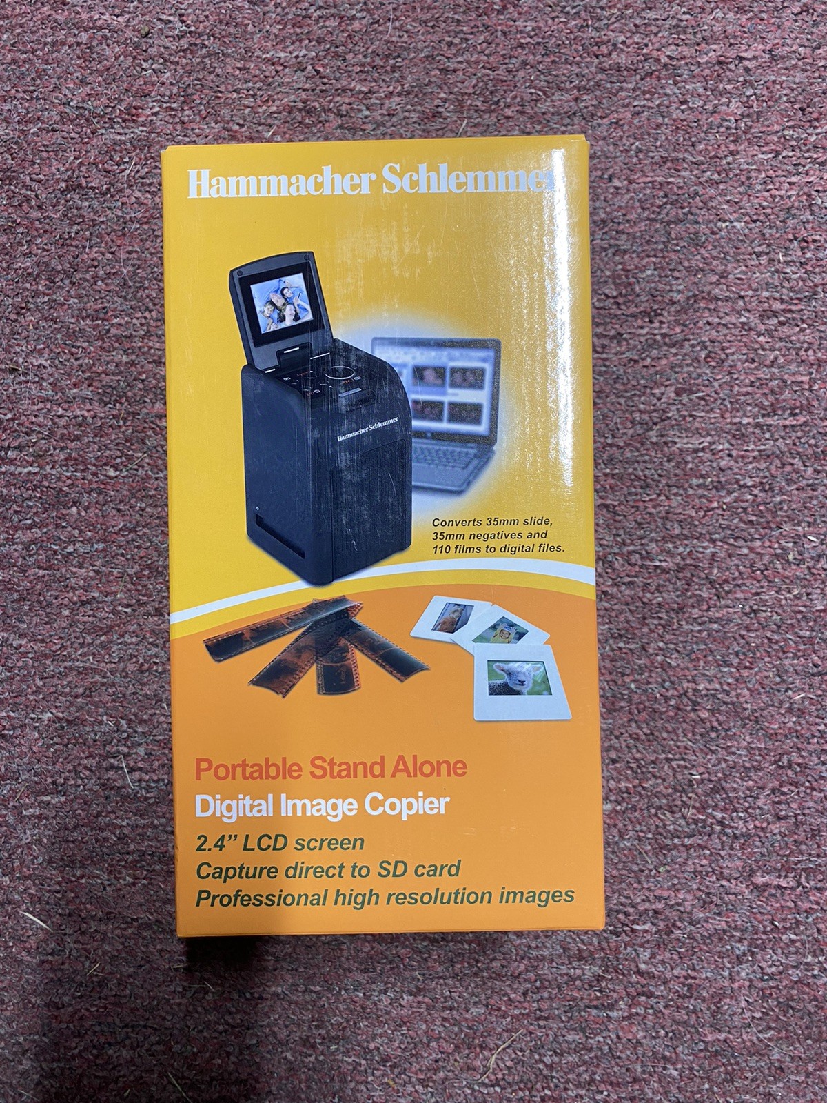Hammacher Schlemmer Portable Stand Alone Digital Image Copier NEW Open Box