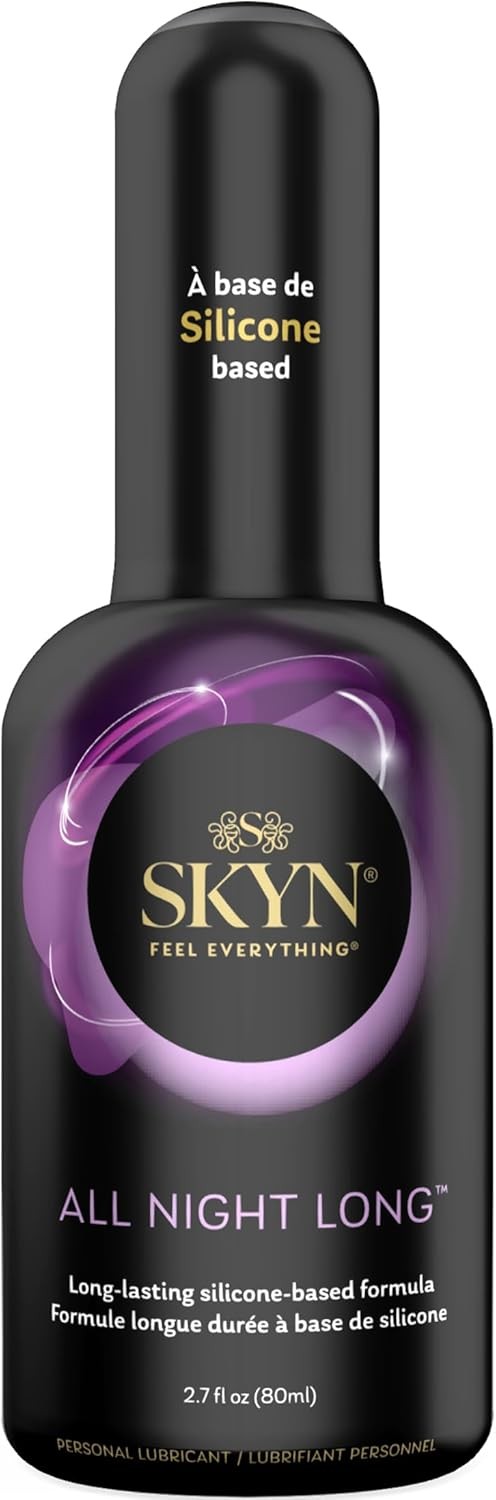 SKYN All Night Long Silicone-Based, Long Lasting Lube (2.7 oz) for Men, Women an