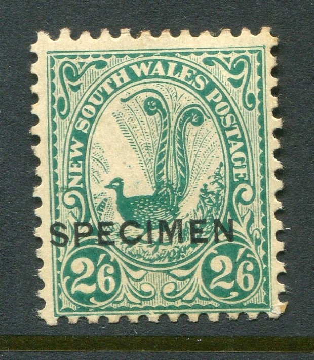 Australia NSW #107 Specimen Lyrebird 2 Sh. 6 P. [Mint Hinged]