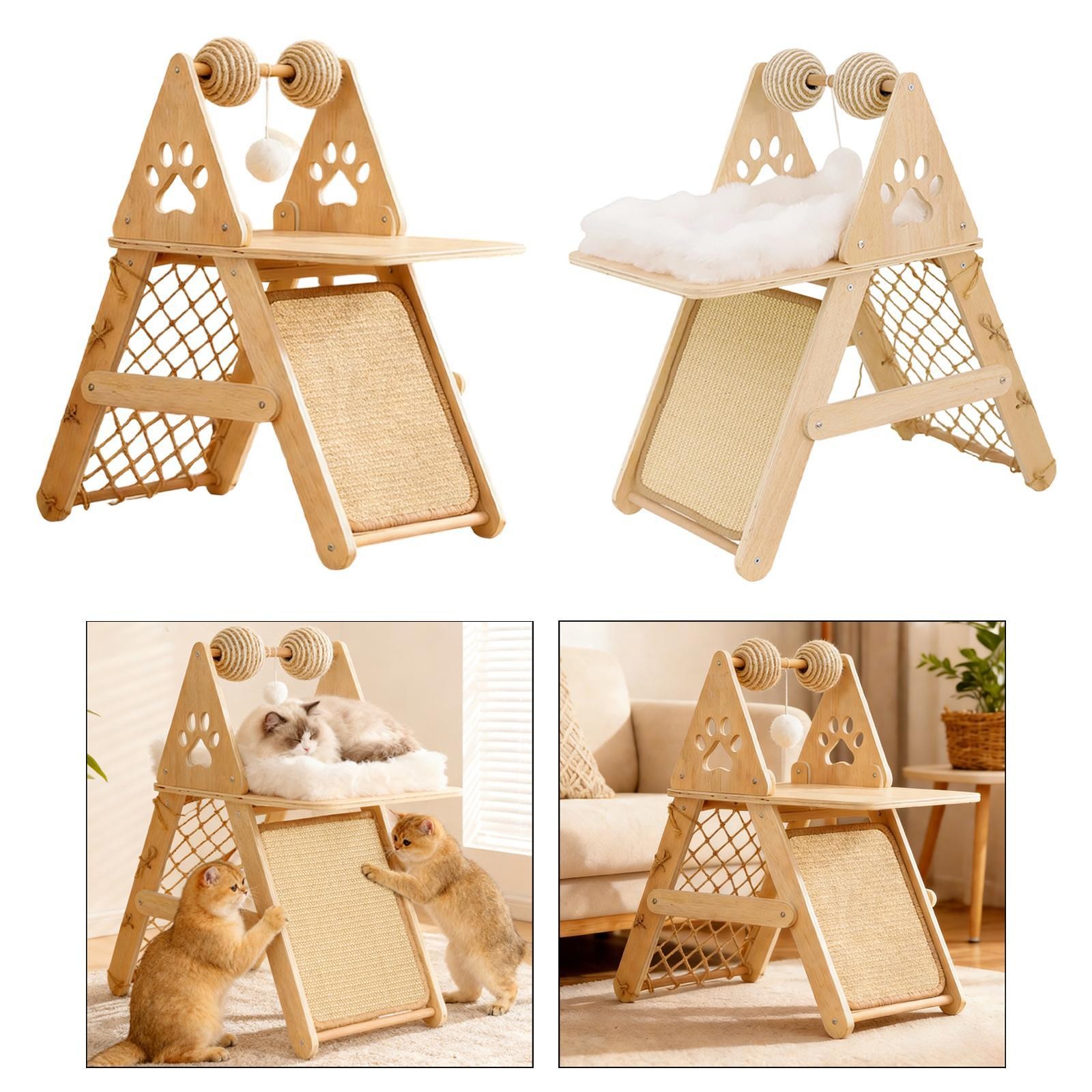 Cat Tree Climbing Web Scratch Pad Standing Modern Multifunctional Furniture