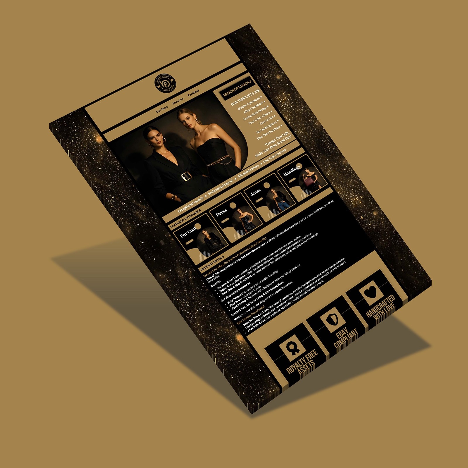 Custom-Built eBay Template & eBay Store Design for Fashion Retailers - BookFundu