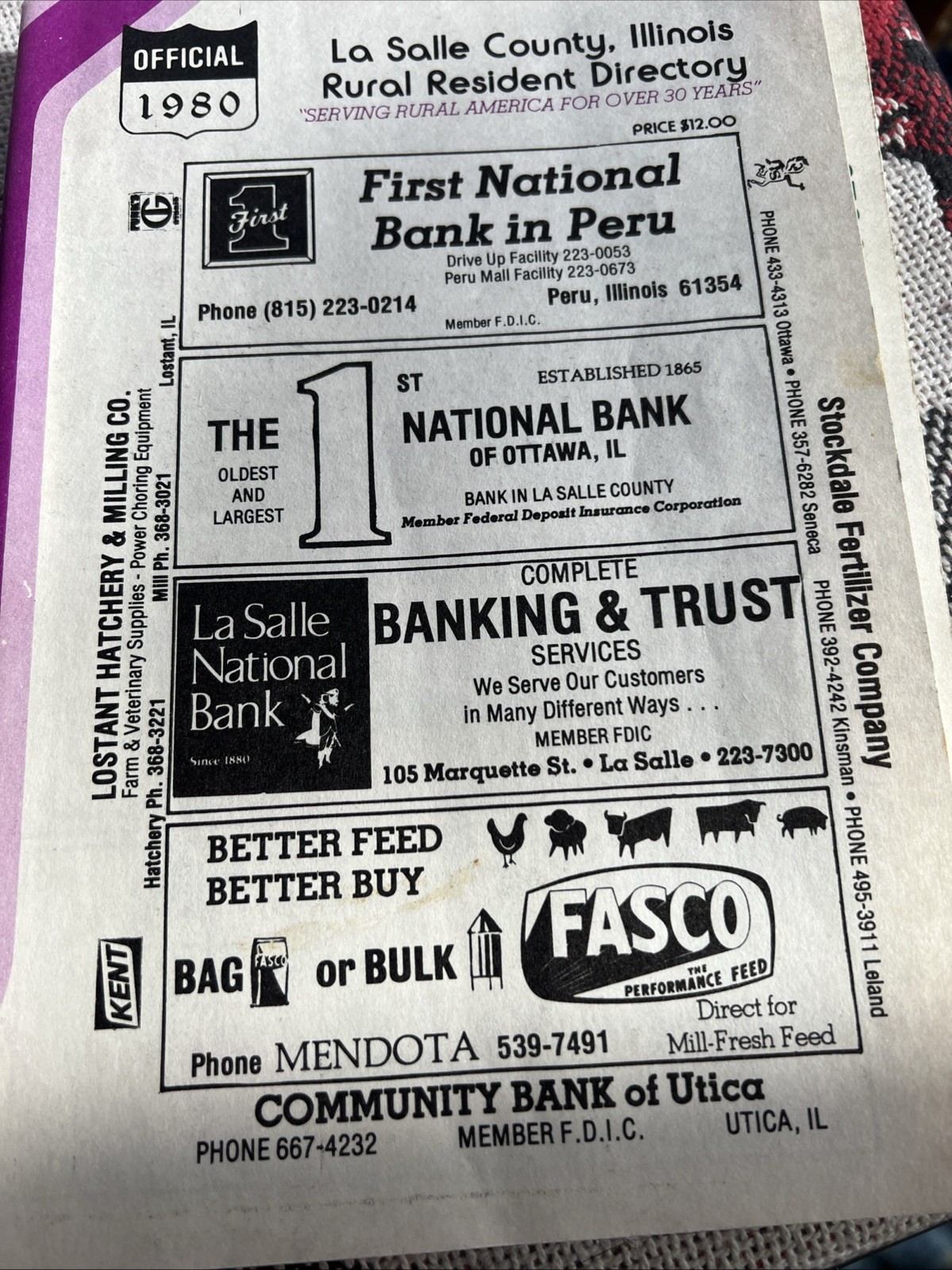 LaSalle County Rural Resident 1980