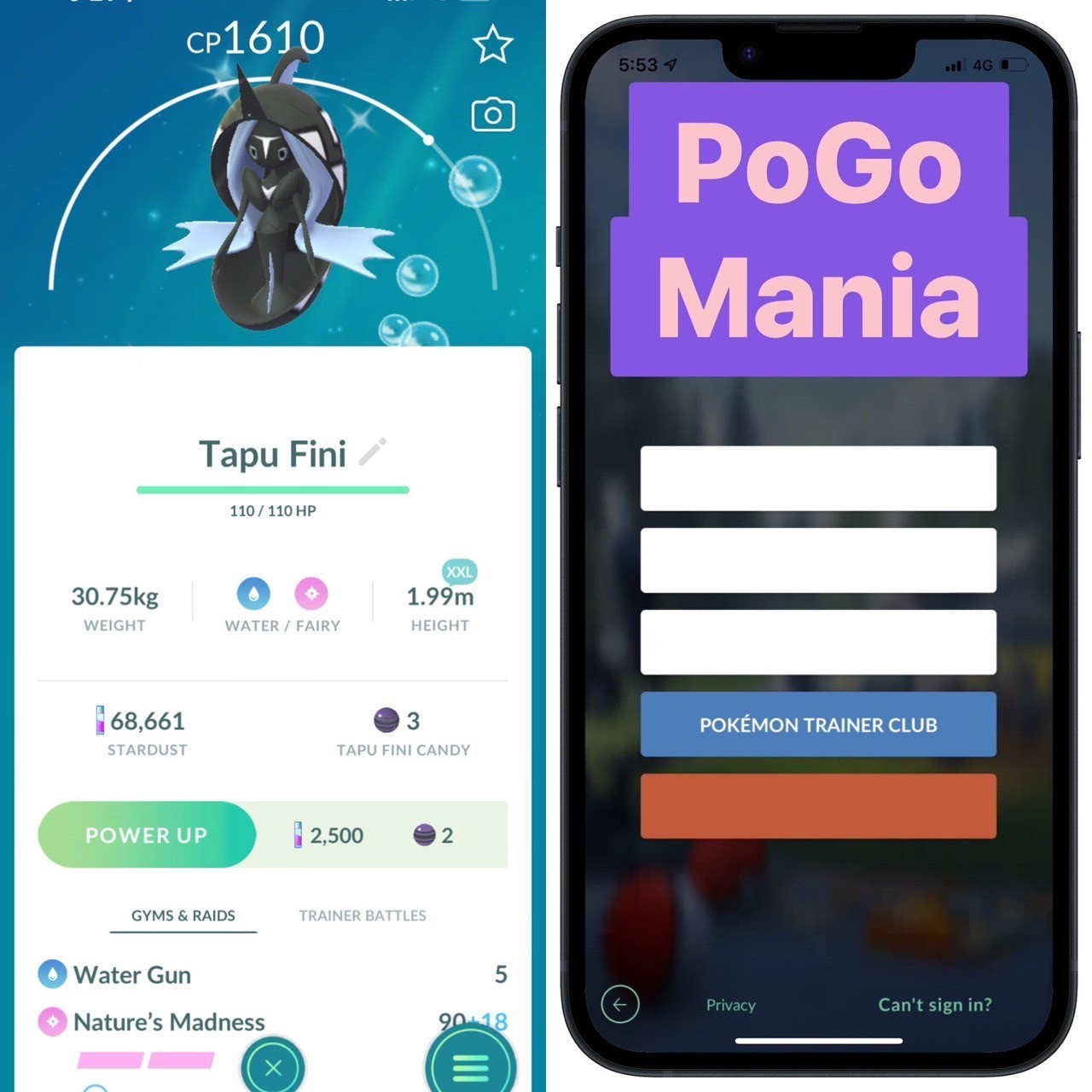 Shiny Tapu Fini✨XXL Size✨mini PTC 20k✨(read description)