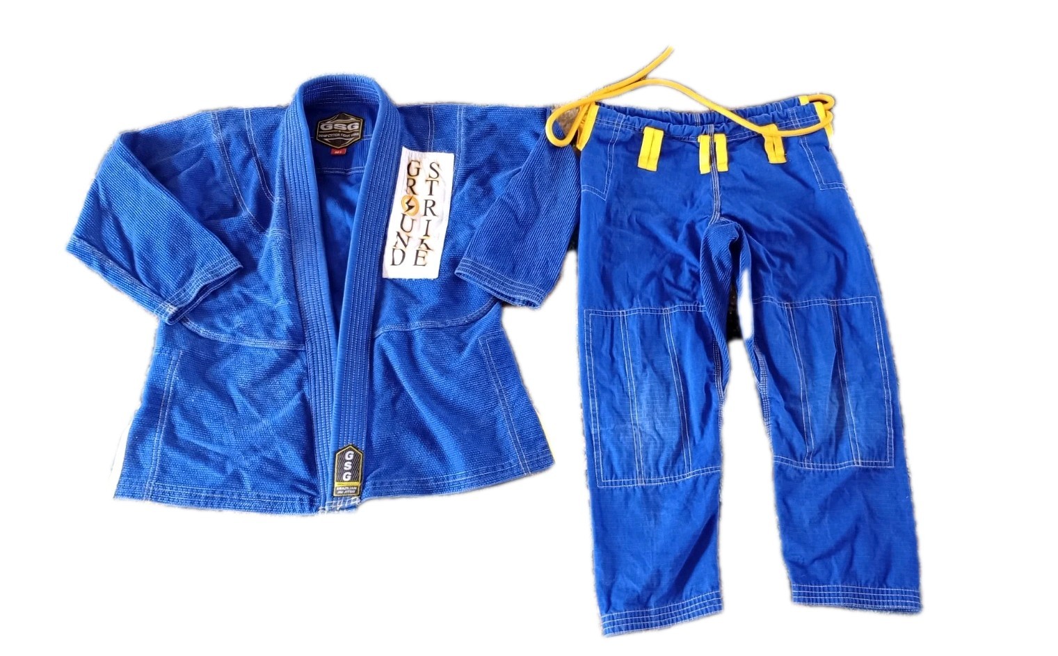 GSG Competition Fight Wear Brazilian Jiu Jitsu GI Kids Size M1 Blue