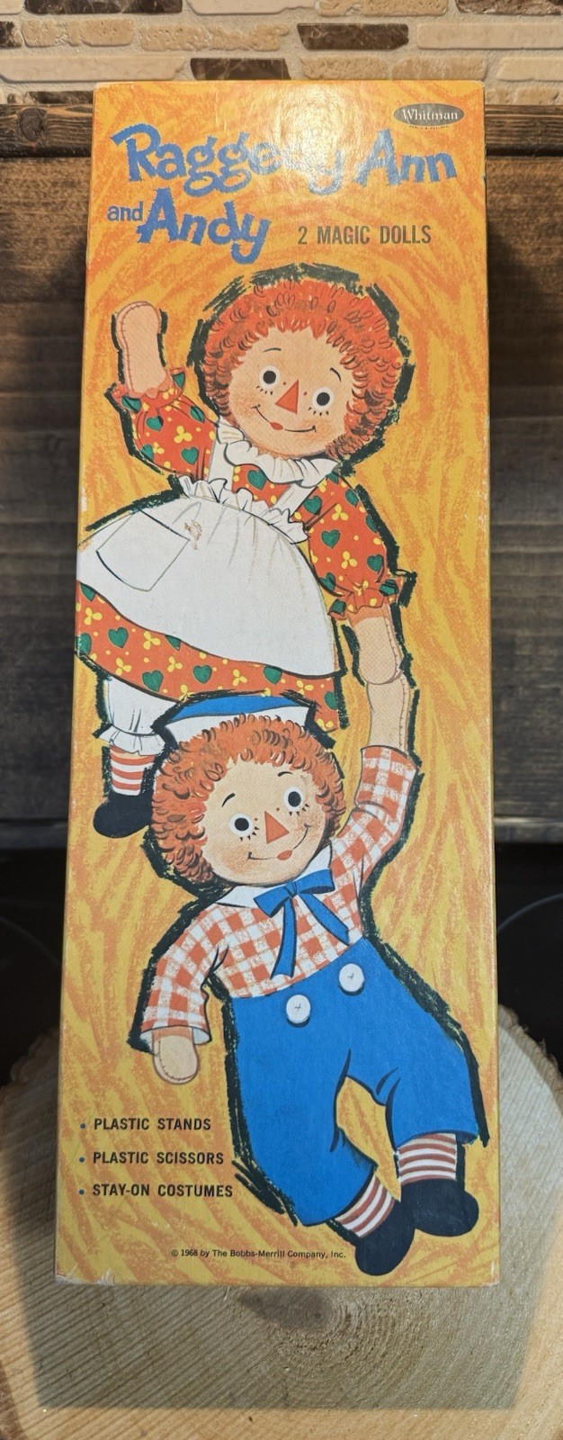 Whitman 1968 Raggedy Ann and Andy Paper Dolls, Missing Scissors