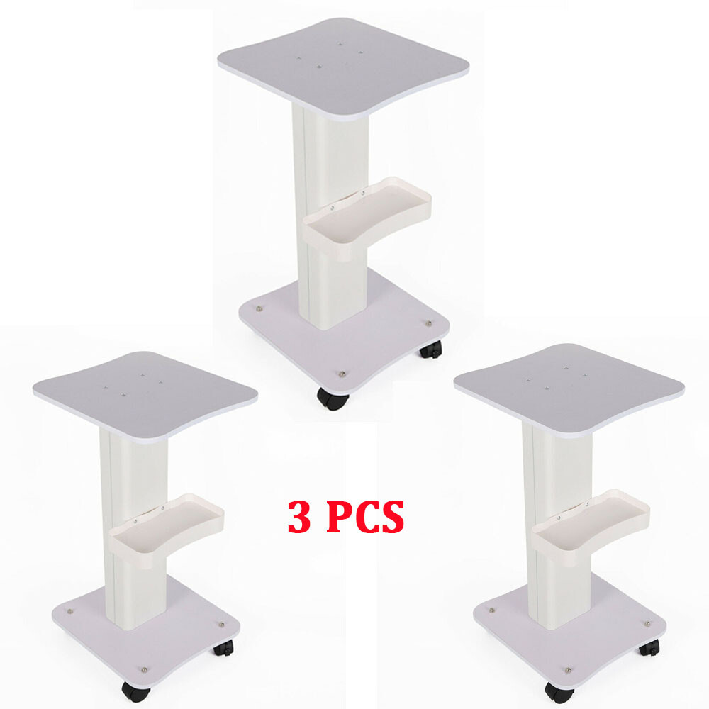 3X Salon Roller Trolley Cart Stand Beauty Instrument Tray Rolling Cart w/ Wheel
