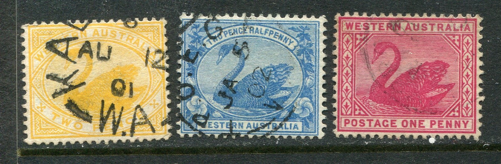 Australia Western Australia #73-75 Swan Complete Set [Used]