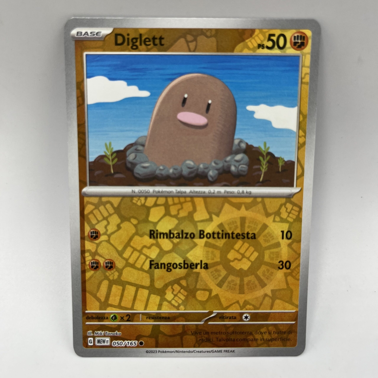 Pokemon Card Diglett REVERSE (IT) | 050-165 Scarlet And Violet 151