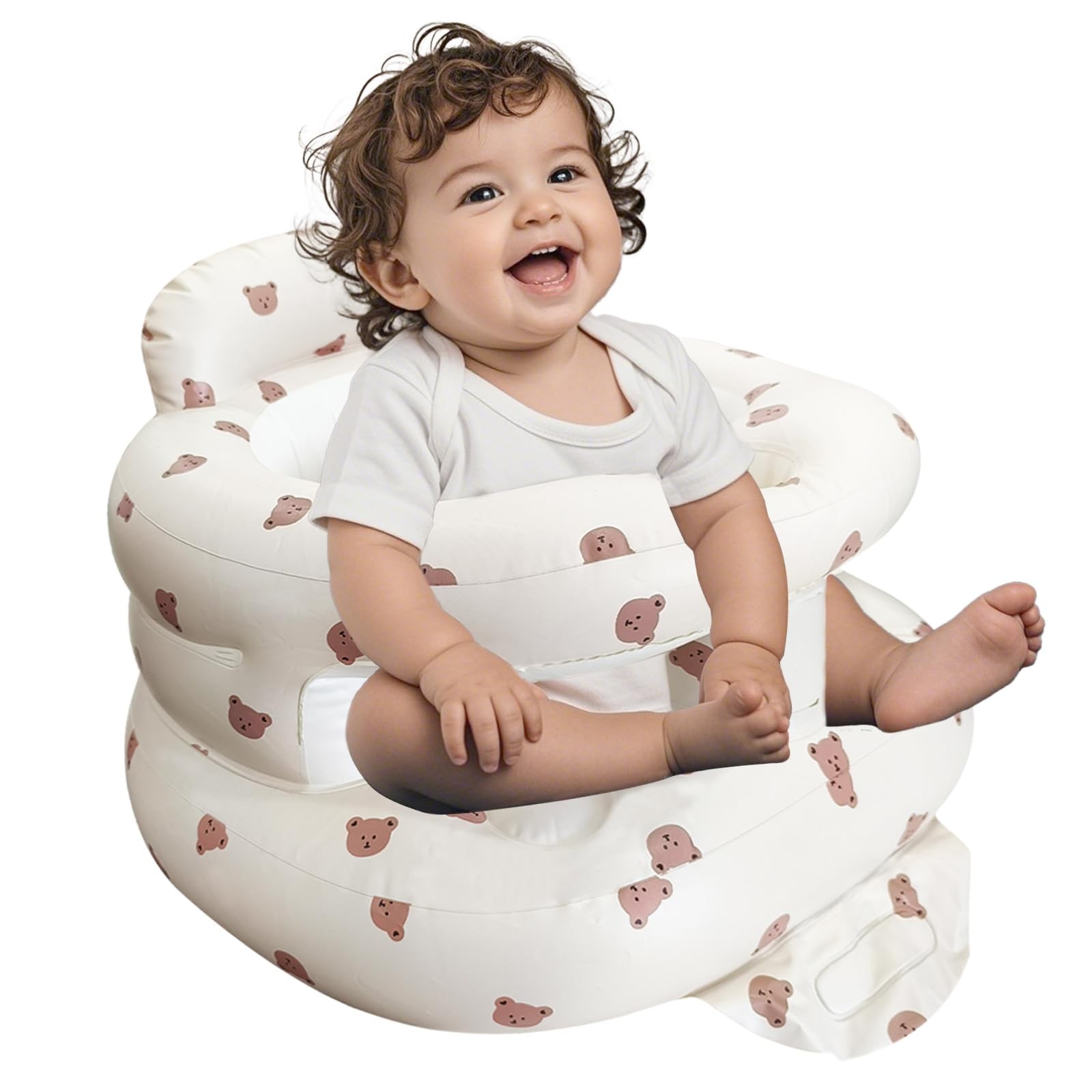Inflatable Baby Seat for Babies 3-36 Months, Baby Chair with Fence & Built in...