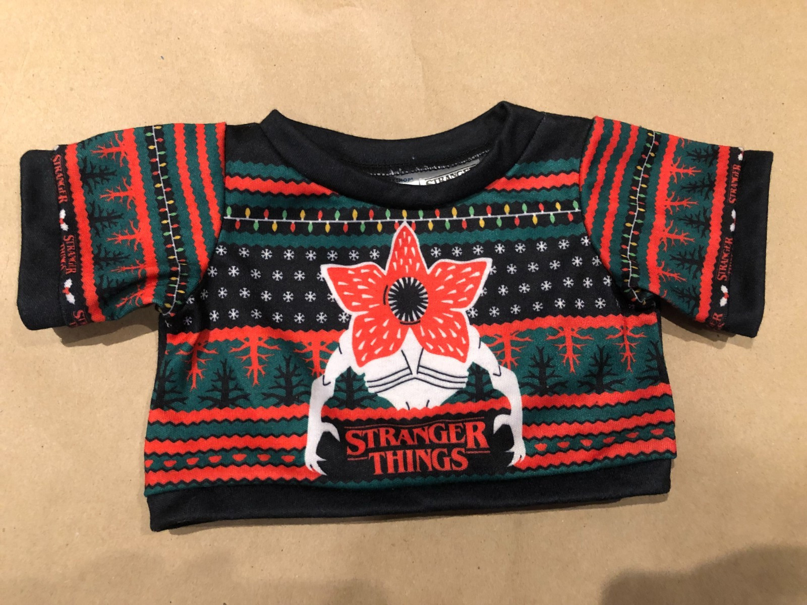Build A Bear Stranger Things Demogorgon Christmas Holiday Sweater