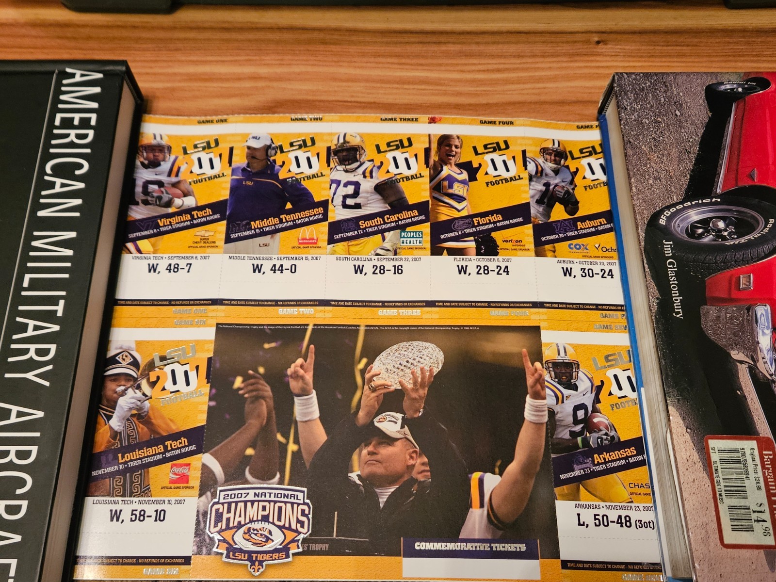 2007 Season LSU Commemorative Tickets