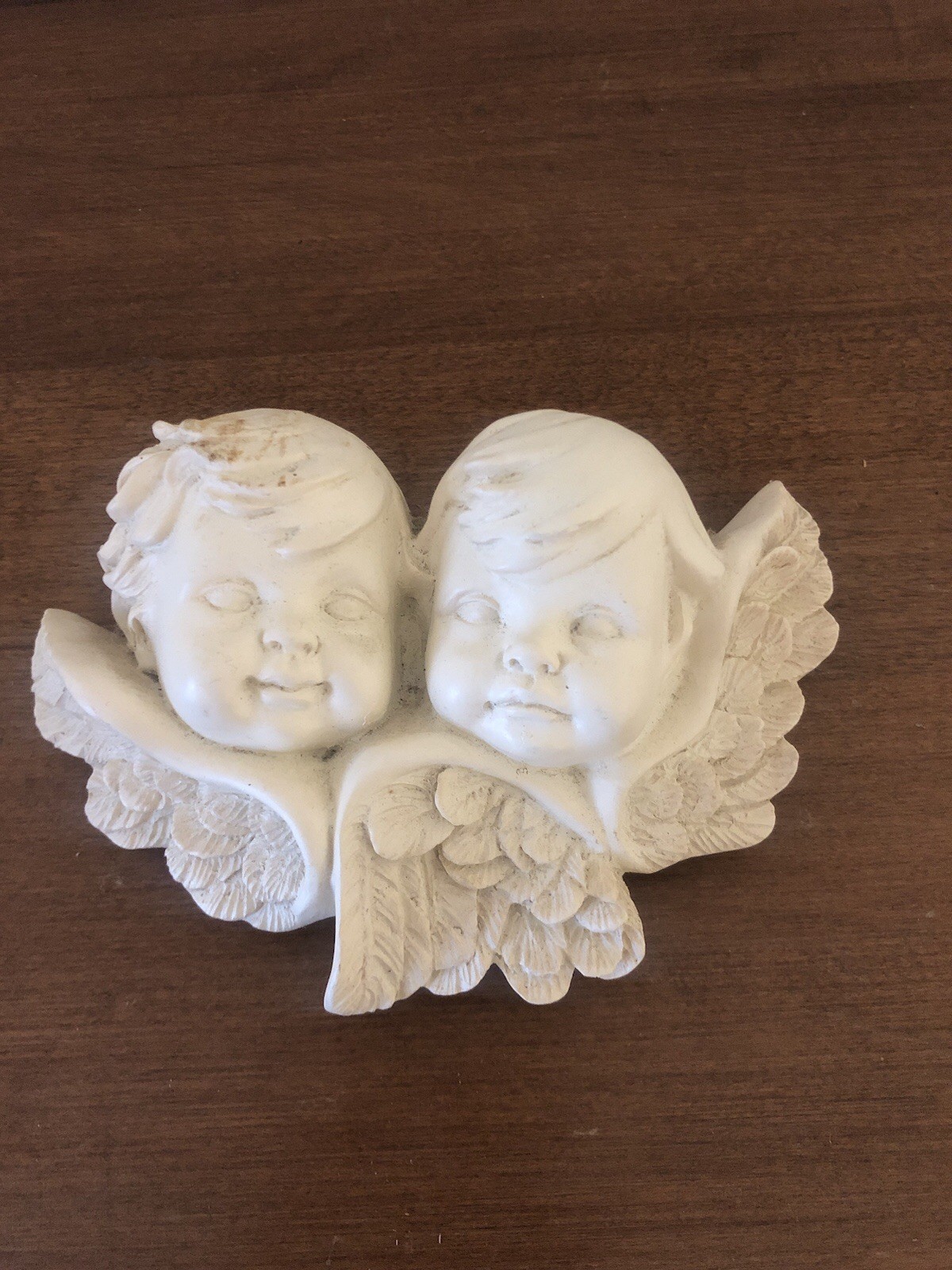 Vintage Porcelain Cherubs Angels Wall Hanging Art 