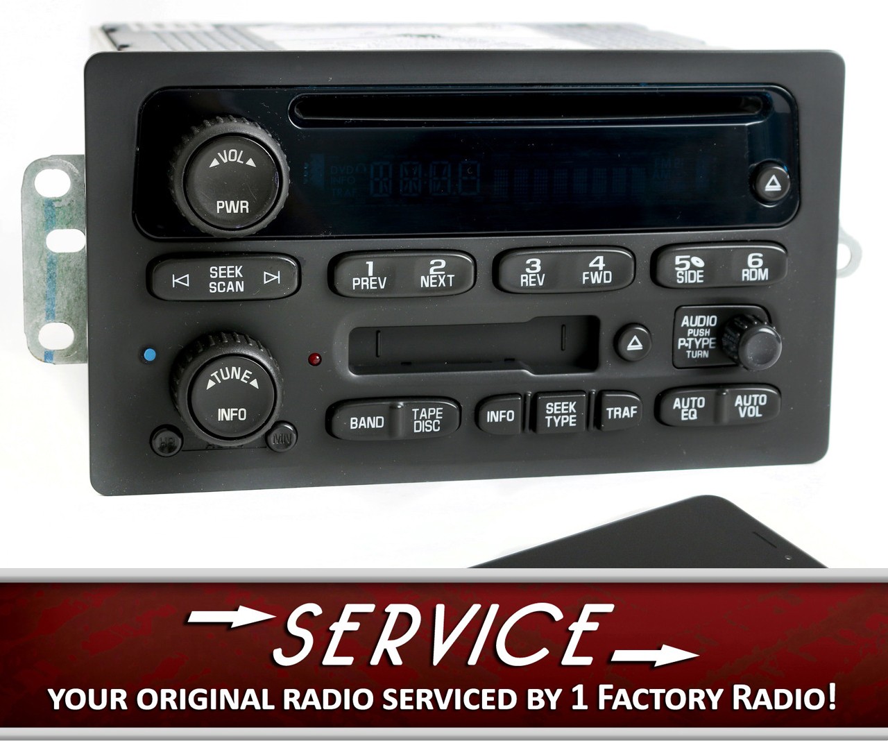 Remanufacture & BT Mod SERVICE for 03-05 Chevy GMC Truck Radio AM FM CD Cassette
