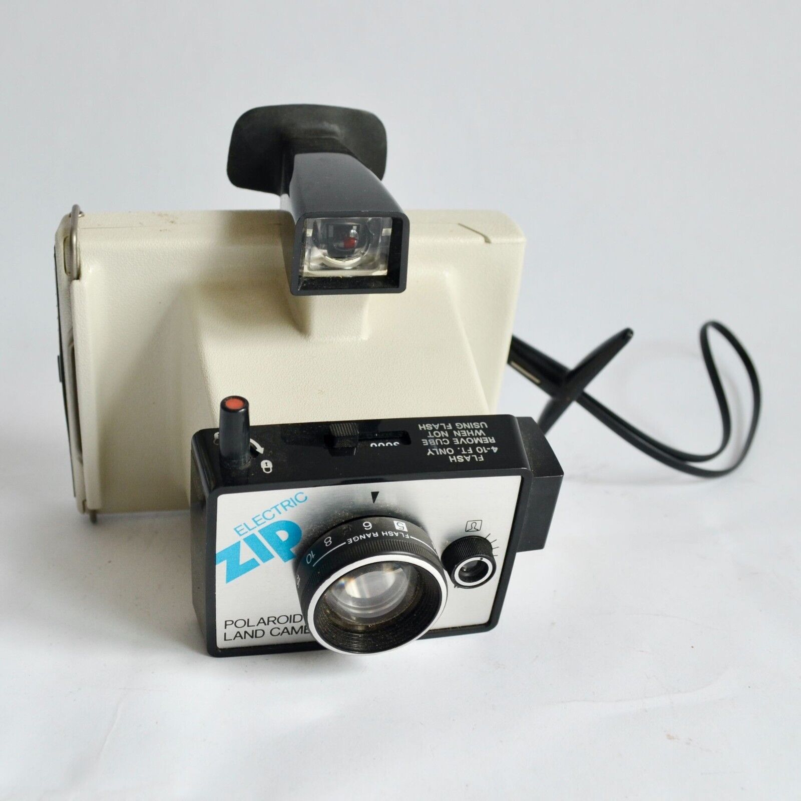 Polaroid Electric Zip Land Camera White Vintage UNTESTED