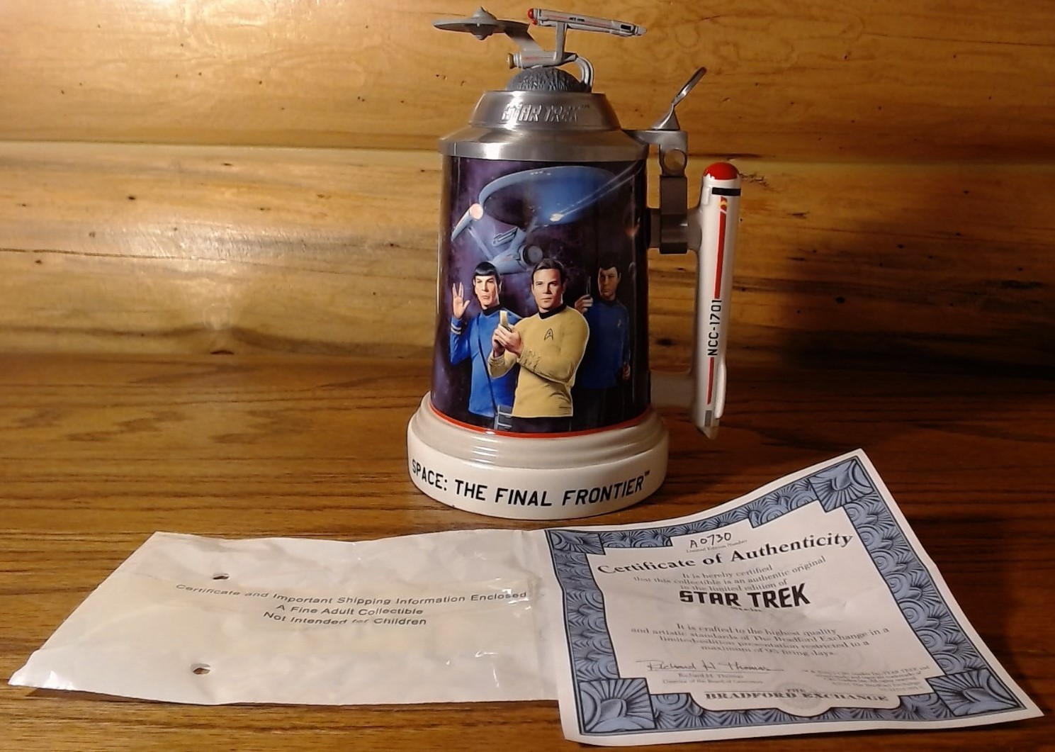 Star Trek Original Series from The Bradford Exchange 8" tall Beer Stein #A0248