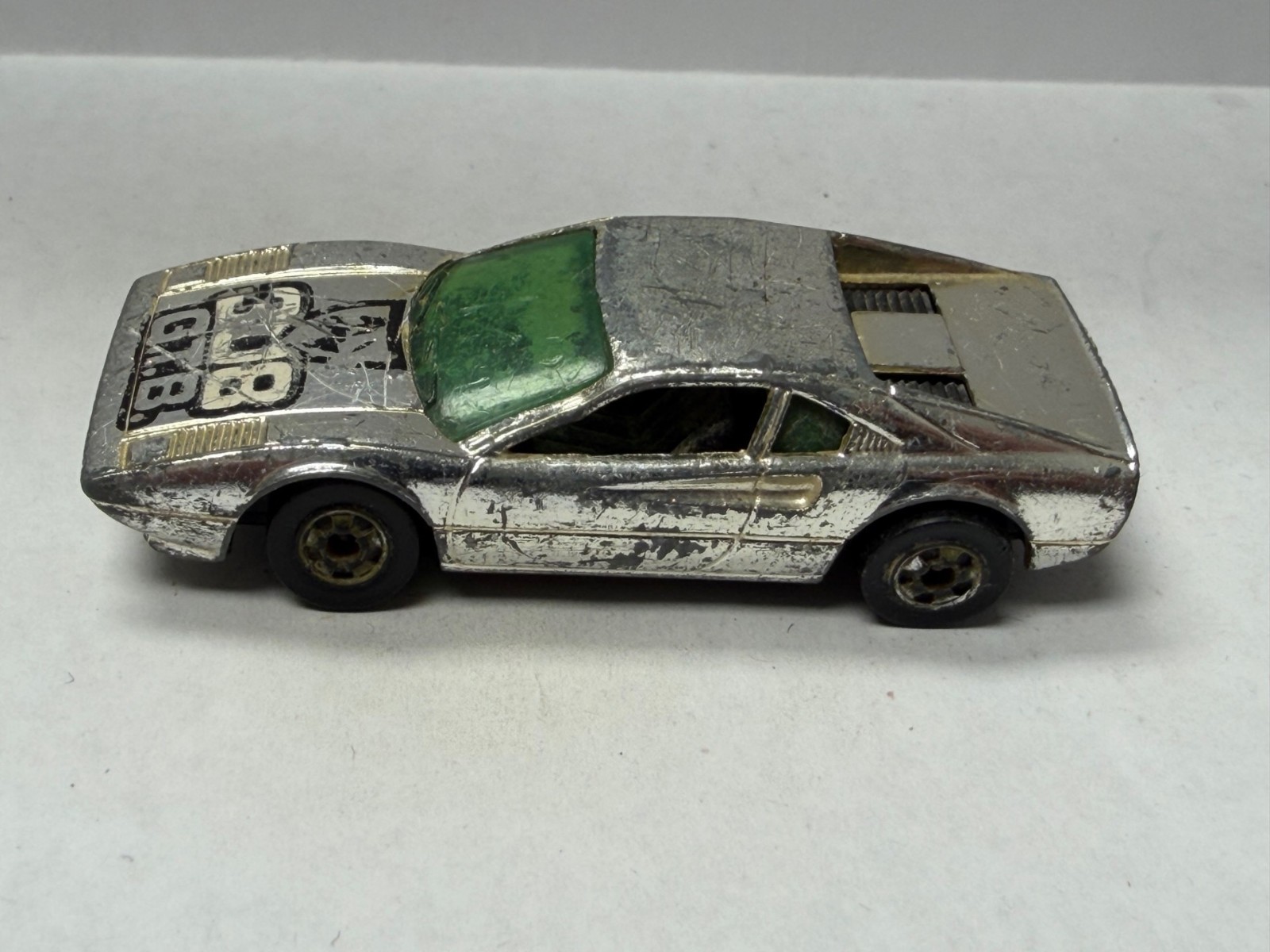 Vintage Hot Wheels Blackwall 1977 Racebait 308 Ferrari G.T.B. Silver L29