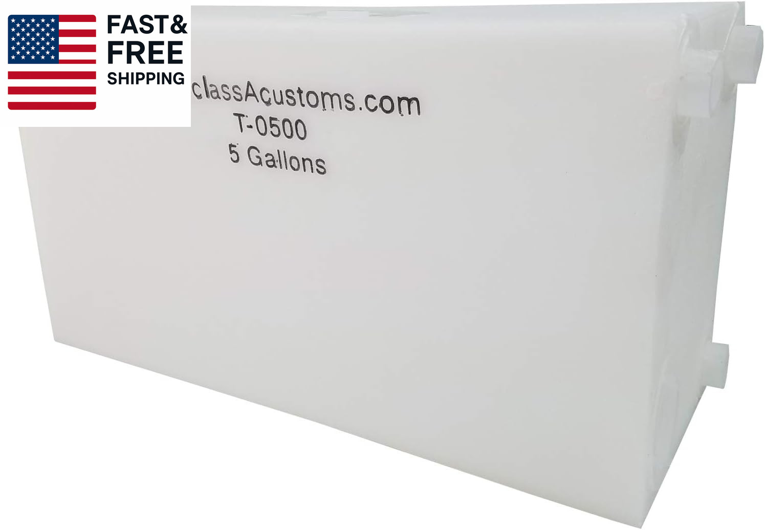 Class a Customs | T-0500 | One (1) 5 Gallon RV Fresh and Gray Water Holding Tan
