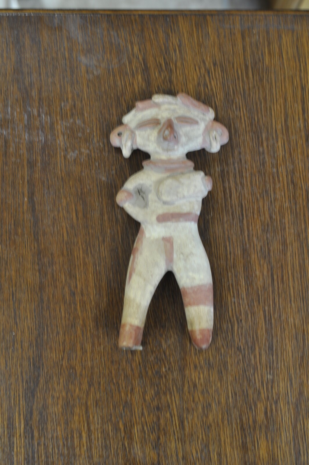 Nayarit Polychrome Pottery Excavated Near Zaqualpan Nayarit 7 1/2   X 3 in Doll