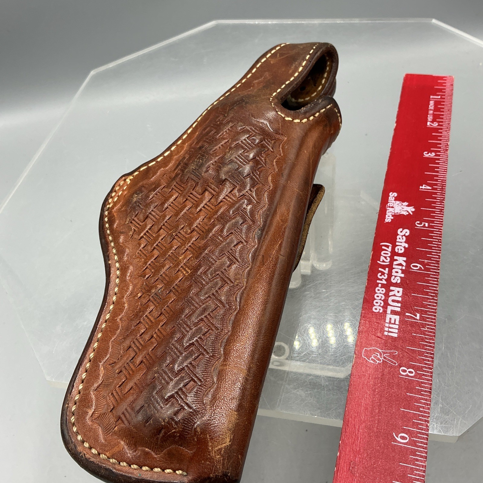 Vintage Bianchi 5BHL Basketweave RH Holster For S & W .44