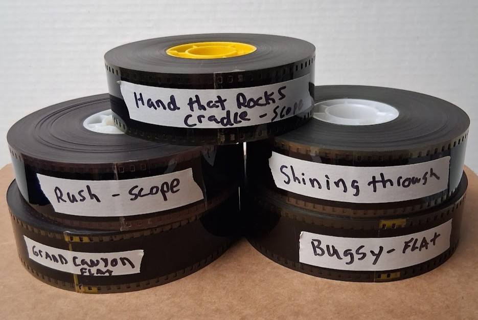 Lot of 5 35mm Film Trailers Suspense Thriller Jennifer Jason Leigh BUGSY Comedy