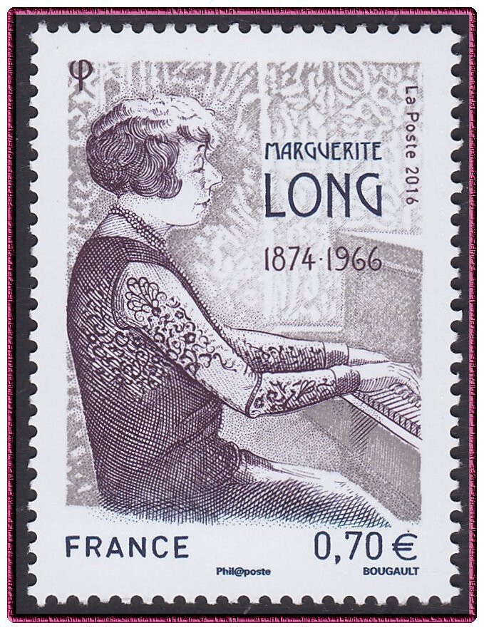 2016 France N°5032 Marguerite Long Piano Music, 2016 France Music MNH