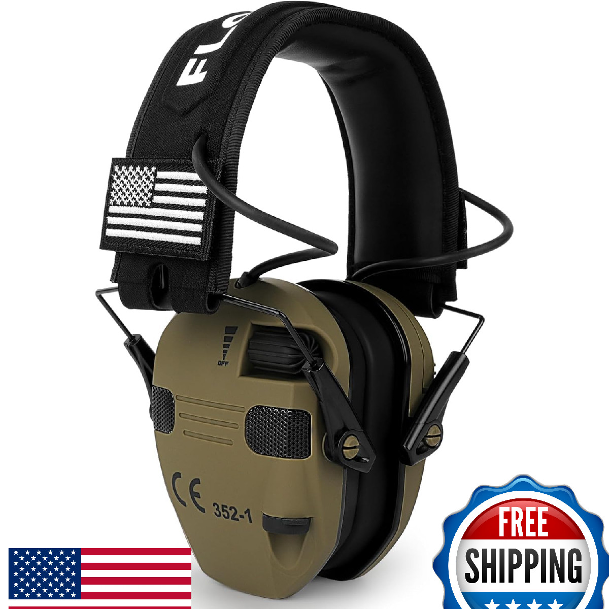 Floriogra Electronic Hearing Protection, 5X Sound Amplification, NRR 23