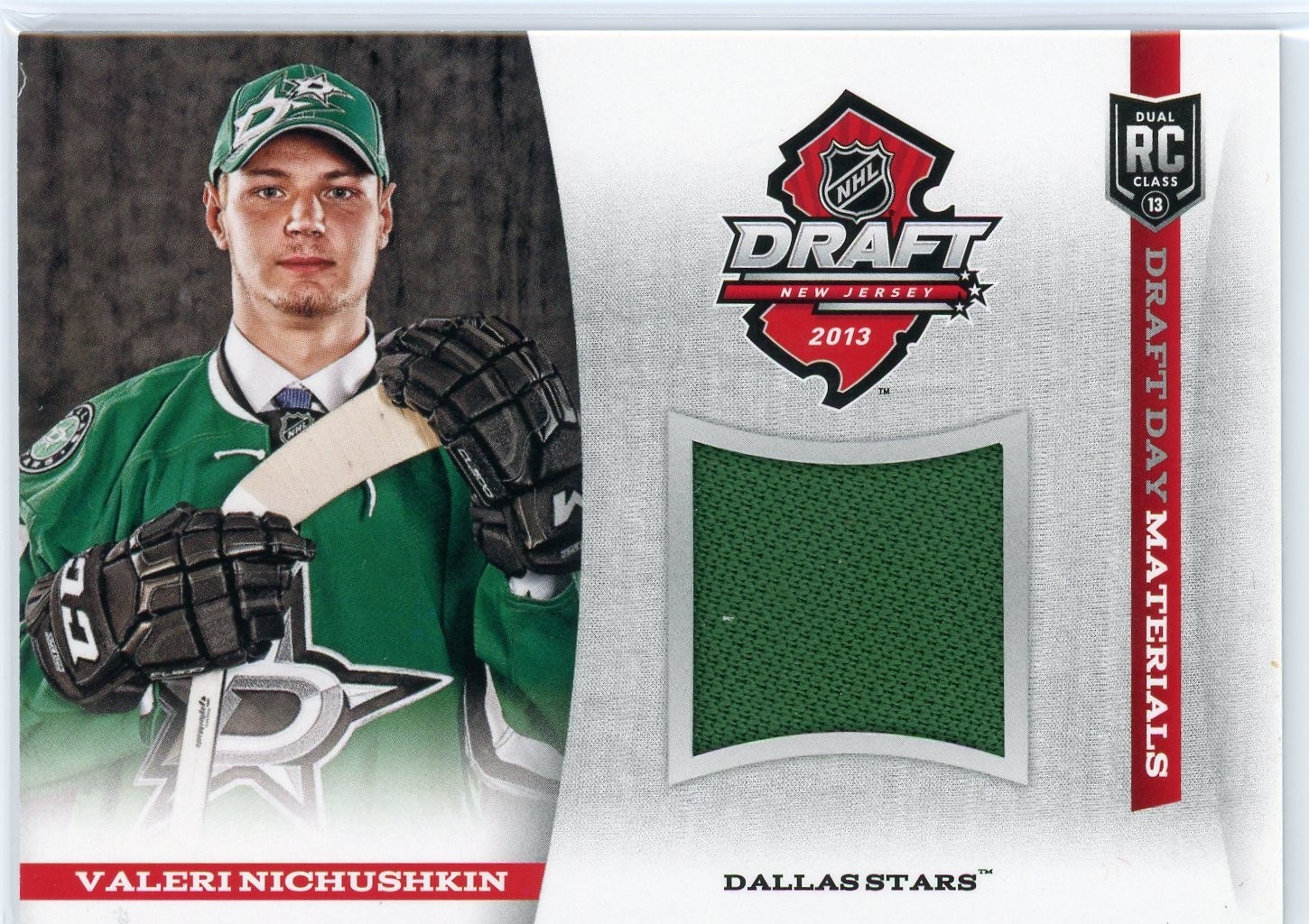2013-14 Panini Boxing Day Draft Day Materials Hat Valeri Nichushkin #7 Rookie RC