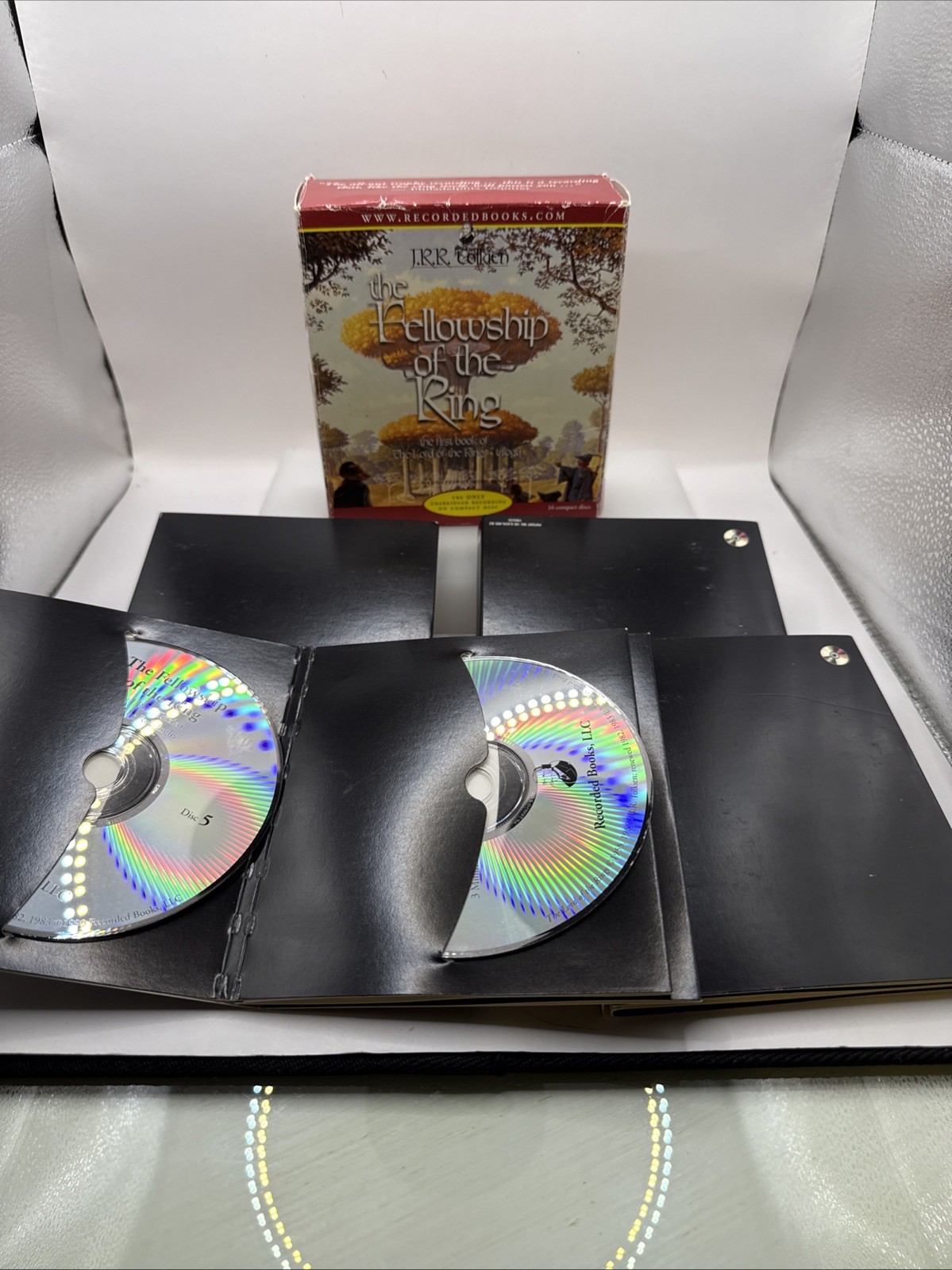 Vintage Lord of the Rings Fellowship of the Ring Audiobook 16 CDs Rob Inglis Nar